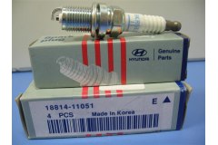 СВЕЧА ЗАЖИГАНИЯ для RENAULT MEGANE I (BA0/1_) 1.8 16V (BA06, BA12, BA1A, BA1M, BA1R) 2001-2003, код двигателя F4P 720,F4P 722, V см3 1783, кВт 85, л.с. 115, бензин, Hyundai-KIA 1881411051