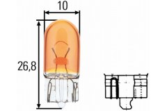 Лампа WY5W 12V 8GP003594-541 для RENAULT MEGANE III Наклонная задняя часть (BZ0_) 1.4 TCe (BZ0F, BZ1V) 2009-, код двигателя H4J700, V см3 1397, кВт 96, л.с. 131, бензин, Hella 8GP003594541