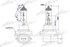 Лампа галогенная H11 LL 12 55 PGJ19-2 для RENAULT MEGANE II (BM0/1_, CM0/1_) 1.5 dCi 2003-2006, код двигателя K9K728,K9K729, V см3 1461, кВт 74, л.с. 101, Дизель, PATRON PLH111255